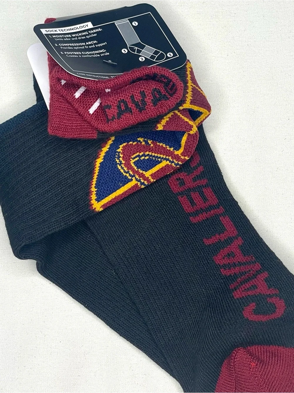 ’47 NBA Team Crew Socks - Cavaliers, Warriors, Bucks (Large)